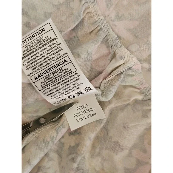 Magnetic Me Finchley 4T Toddler Neck Ruffle Long Sleeve Dress Floral Modal NWT - Picture 7 of 7